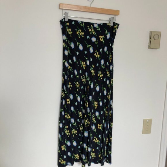 Holt Renfrew A Line Floral Skirt Size 4 - Picture 1 of 10